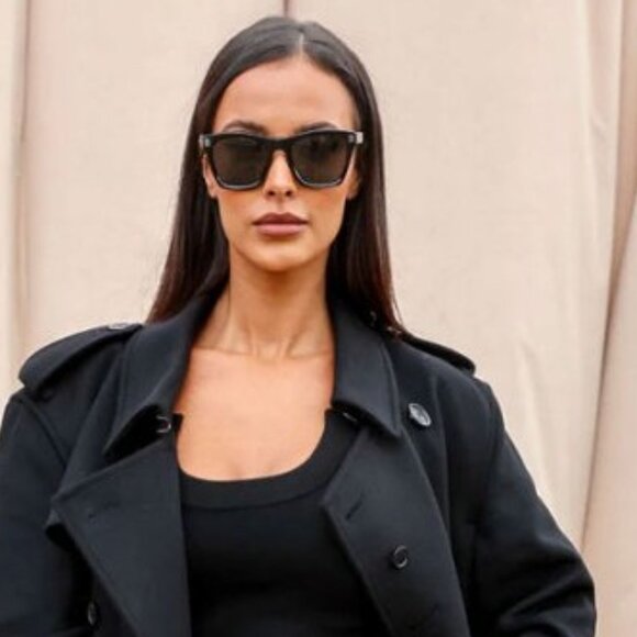 Burberry BE4348 396673 Square Sunglasses Brown Check Frame, Brown Lenses - Picture 2 of 10